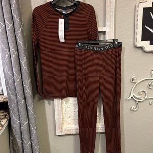 Sz 18 New (NWT) Old Navy Thermal-Knit Raglan-Sleeve Boy's Henley Pajama Set: